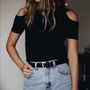 Cold shoulder TOPSHOP top